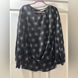 Chic Black and White Blouse